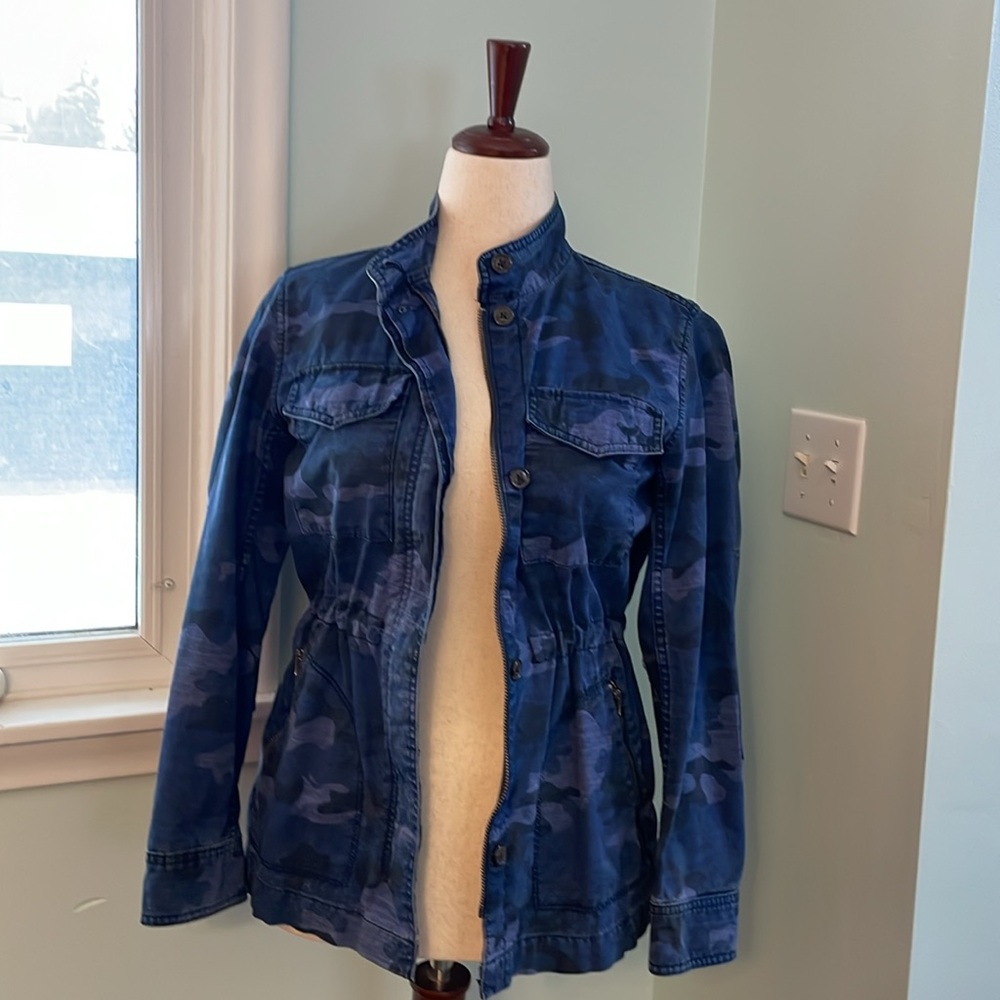 GAP Blue Camo Utility Jacket - Women’s Size S
